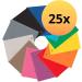 Oxford Quick-Plot A4 12 Colors Cardboard & College Block A4 Checked - 25 Pieces + 80 Sheets Red - 5-Pack Bundle for International Shipping - Buy Online on SooperMarket.com