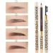 Baluue 2pcs Eyebrow Pen with Brush Eyebrow Pencil Long Lasting Waterproof Eyebrow Makeup Dark Coffee #3 1 count (Pack of 1) Caf Escuro 3 - Buy Online on SooperMarket.com