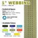 GM CLIMBING 1 Nylon Tubular Webbing Tape - UIAA Certified, 4000lb Heavy Duty for Climbing & Rescue - Olive, 10 Yards - Buy Online on SooperMarket.com