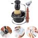 Fydun Men's Shaving Set - 4-Part Manual Razor Hair Brush Shaving Shell & Stainless Steel Rack | Classic Wet Shaving Essentials - Buy Online on SooperMarket.com