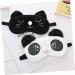 Buy NOLITOY Panda Sleep Mask - Cartoon Eye Shade & Plush Eye Cover for Adults - Travel-Friendly Eye Patches - Buy Online on SooperMarket.com