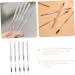 Angoily 5pcs Tools Eye Brush with Pencils S Double-head Brown Pencil Thin Pens Makeup Eyebrow - Buy Online on SooperMarket.com