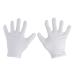 2 pairs of cotton gloves twisted cotton gloves soft jersey gloves white unisex size