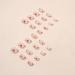 24pcs Short Oval Floral Stick on Nails Nude Pink Press on Nails - 0237Y34 - Buy Online on SooperMarket.com