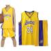 Qkydky Little Boys' Set Basketball Training sleeveless jersey and trousers Little Boys basketball training Sleeveless Jersey and Trousers 1 top + 1 pants yellow XXL 11-14 years