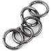Yosoo Health Gear EDC Ring Buckle Locking Carabiner - 5PC Zinc Alloy Round Snaps Keychain Clips & Hooks for Ultimate Durability - Buy Online on SooperMarket.com