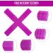 Sensory Chew Stick Toys for Kids with Autism ADHD - 2 Pack Medium Hardness Teething Tubes with 4 Textures - Purple/Orange - Buy Online on SooperMarket.com