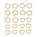20/30 PCS Hair Beads Dreadlocks Hair Jewelry Women Braiding Hair Rings Clips Accessories Metal Cuffs Decoration C 20PCS