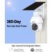ANRAN 2K Wireless Solar Security Camera | 360 View, Smart Siren, Spotlights | Color Night Vision, AI Human Detection | 2-Way Talk, Alexa Compatible | Q3 White - 3MP - Buy Online on SooperMarket.com