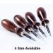 WUTA 4pc Leather Edge Bevelers Set - High Carbon Steel Skiving Tools for Keen Edge Cutting in Leathercraft (0.8mm+1mm+1.2mm+1.4mm) - Buy Online on SooperMarket.com