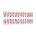 Shop 24Pcs White French Tip Long Press on Nails - Glossy Acrylic False Nails with Rhinestones & Designs for Women | Perfect for International Shipping - Buy Online on SooperMarket.com