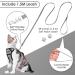 Breakproof Cat Leash Set & Adjustable Soft Kitten Vest | Reflective Stripes | Gray Small Cat Dishes | Ideal for Small Kittens - Buy Online on SooperMarket.com