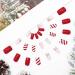 Christmas Snowflake Elk False Nails - Red Long Press On Tips (24pcs) for Women & Girls - Buy Online on SooperMarket.com