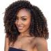 Lady Miranda Brown Color Afro kinky Curly Braiding Hair Extensions Jerry Curl Crochet Hair 3X Braid Hair Mixed Dark Brown to Light Brown Short Synthetic Hair Styles (Black&brown) 1B/30 10 Inch