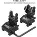 FEYACHI S17 Flip Up Visors - Foldable Front & Rear Iron Sights | Airsoft Accessories for Picatinny Rail - Buy Online on SooperMarket.com