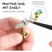 10pcs Acrylic Nail Art Display Stand with 3 Bases Nail Art Holder Base Crystal Nail Art Stand Magnetic for Nail Art Skills Practice Stand DIY Nail Art Nail Art Tools Art Salon Gold - Buy Online on SooperMarket.com