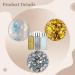 Holographic Body Glitter Gel - 3-Pack Chunky Sequin Liquid for Nails & Makeup | Silver Sparkle for Parties & Weddings - 1.1 x 3.15in - Buy Online on SooperMarket.com