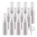 Basic packing 12 pieces 50ml spray bottle white empty fine fog spray bottle travel atomizer Small plastic fog fog perfume deader travel bottles with funnel