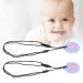 Safe Silicone Chew Necklace for Infants - Sensory Development & Oral Health (Sky Blue) - Easy to Clean International Shipping - Buy Online on SooperMarket.com