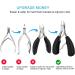 Professional Toe Nail Clipper for Thick and Ingrown Toenails - Surgical Stainless Steel Trimmer with Soft Grip Handle (4PCS) - Buy Online on SooperMarket.com