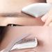 Stainless Steel Eyebrow Scissors with Comb - Trimmer Tool for Women & Girls | Beginner Friendly Eyebrow Razor in White - Buy Online on SooperMarket.com