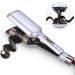 32mm Aima Beauty 2 Barrel Curling Wand Big Wave Mermaid Hair Waver Hair Curling Iron Anti-Scald Negative Ionic Emitter Lock Hair Moisture Short/Medium/Long Hair (Purple) Light Purple