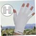 OSALADI 1 Pair Uv Gloves Summer Beach Gloves Summer Driving Gloves Nail Dryer Uv Glove Outdoor Hiking Gloves Nail Art Skin Care Supply Miss White Manicure Skin Care Products Fabric 19.5x8cm White - Buy Online on SooperMarket.com