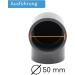 Buy PVC Angle Sleeve 90 | 50mm | 1.5 Inch | Adhesive Muffle | PVC Tube Sleeve with 2 Connections | High-Quality PVC Fitting - BM_014 - Buy Online on SooperMarket.com