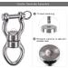SELEWARE Silent Bearing Swing Swivel  360 Rotational Device Hanging Accessory with Removeable Buckle for Tree Swing  Hammock Chair  Climbing Rope  Yoga  Kids Swing Swivel 1200LB Capacity Swivel - Style A - Buy Online on SooperMarket.com