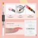 Poly Nail Gel Kit with 36W UV LED Lamp - 6 Nude Colors & 6 Glitter UV Gels, Base and Top Coat, Nail Art Gift Set for Women - Buy Online on SooperMarket.com