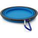 iGadgitz Home Large Foldable Travel Silicone Dog Bowl Food Water Feeding Portable Dish for Pet (Blue) - Buy Online on SooperMarket.com