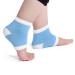 Heel socks angrek 2 piece of washable gel spa heel socks Moisturizing pedicure foot care Open toe socks heel protection socks for dry cracked paragraphs (blue)