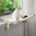 MEWOOFUN Sturdy Cat Window Perch Hammock | Reversible Mat | Holds Up to 40lbs | Beige-Large - Buy Online on SooperMarket.com
