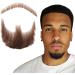 Fake Mustache Face Beard for Adults Realistic Makeup Costume Lace Man Beards Brown for Halloween Costumes - Buy Online on SooperMarket.com