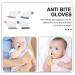 KALLORY 2 Pairs of Baby Stop Thumb Sucking Gloves  Thumb Sucking Stop Baby Finger Sucking Stopper Finger Guard for Kids 11.5x6.5x0.5cm - Buy Online on SooperMarket.com