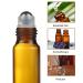 4PCs Brown Roll-On Glass Bottles for Essential Oils Refillable 5ml Aromatherapy & Perfume Roller Bottles - Buy Online on SooperMarket.com