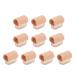 Toe Cushion Tube 10pcs Bunion Pads Toe Tubes Sleeves Relieve Pressure Ache Fiber Gel Toe Tubes Sleeves Toe Sleeve Protectors Relief Toe Pressure Pain for Overlapping Toes Bunions