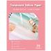 Translucent Vellum Paper 8.5x11 Inches, 50 Sheets Printable Transparent 93GSM/63LBS Vellum Paper for Printing Sketching Tracing Drawing