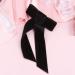 Minkissy Satin Ribbon Hair Bow Big Hair Bows Bowknot Hair Scrunchies Hair Barrettes Collection for Women Girls (Black) Women's Fashion Scarves - Buy Online on SooperMarket.com
