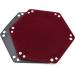 Folding Hexagon Dice Tray with Red Velvet Rolling Surface - Perfect for DND Dice Games and Storage - Buy Online on SooperMarket.com