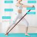 Yoga Elastic Bands Set - 2 Pieces Stretch Resistance Bands for Yoga, Pilates, Dance - Purple Yellow - Buy Online on SooperMarket.com