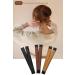 3-Piece Women's Hair Bun Maker Set - Ballerina Bun Shaper for Kids - French Donut Hair Fold Wrap Snap - (Light Brown, Brown, Black) - Buy Online on SooperMarket.com