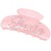 Gjinxi Bride Claw Hair Clip Pink Acrylic Hair Clip with Rhinestone Bride Logo Bride Bridesmaid Gift for Wedding Banana Barrettes Hair Decorations for Bachelorette Party Decorations Bridal Shower
