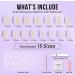 Glazed Donut Chrome Hailey Bieber Trend Press On Nails | Handmade Almond Shape 30-Piece Nail Kit - Buy Online on SooperMarket.com