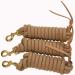 Set of 3 Green 9-Foot Nylon Lead Ropes with Leather Popper - Buy Online on SooperMarket.com