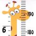 Smlper Kids Height Chart Wall Hanging Ruler - Giraffe Design | Nursery Growth Chart for Baby & Child | Wood Frame Canvas Measure 79x7.9 - Wall Decor - Buy Online on SooperMarket.com