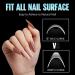 TOMICCA Long Oval French Edge Nail Tips - 240pcs Clear Matte False Nails for Acrylic Extensions | Half Cover Artificial Nails in 15 Sizes - Salon Quality - Buy Online on SooperMarket.com