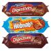 Hobnobs Milk Chocolate Biscuits 262g With Dark Chocolate Digestive Biscuits 266g & Milk Chocolate Digestive Biscuits 266g - Bundle Consisting of Mixed McVitie's x3 Pack