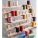 BAENRCY 2-Pack Wooden Thread Holder Sewing and Embroidery Thread Rack - 60-Spool Organizer with Hook - Buy Online on SooperMarket.com