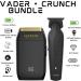 Supreme Trimmer Vader & CRUNCH Foil Shaver Kit | Professional DLC T-Blade Beard Trimmer ST3778 & Waterproof IPX6 Shaver Set | Black Barber Haircutting Tools for Precision Grooming - Buy Online on SooperMarket.com